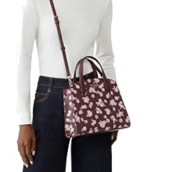 NWT KATE SPADE DEEP BERRY SATCHEL - Picture 5 of 8